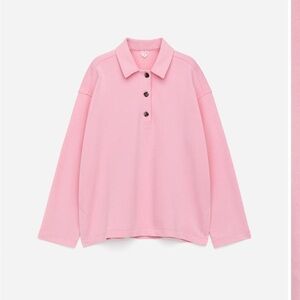 ARKET polo pink sweatshirt